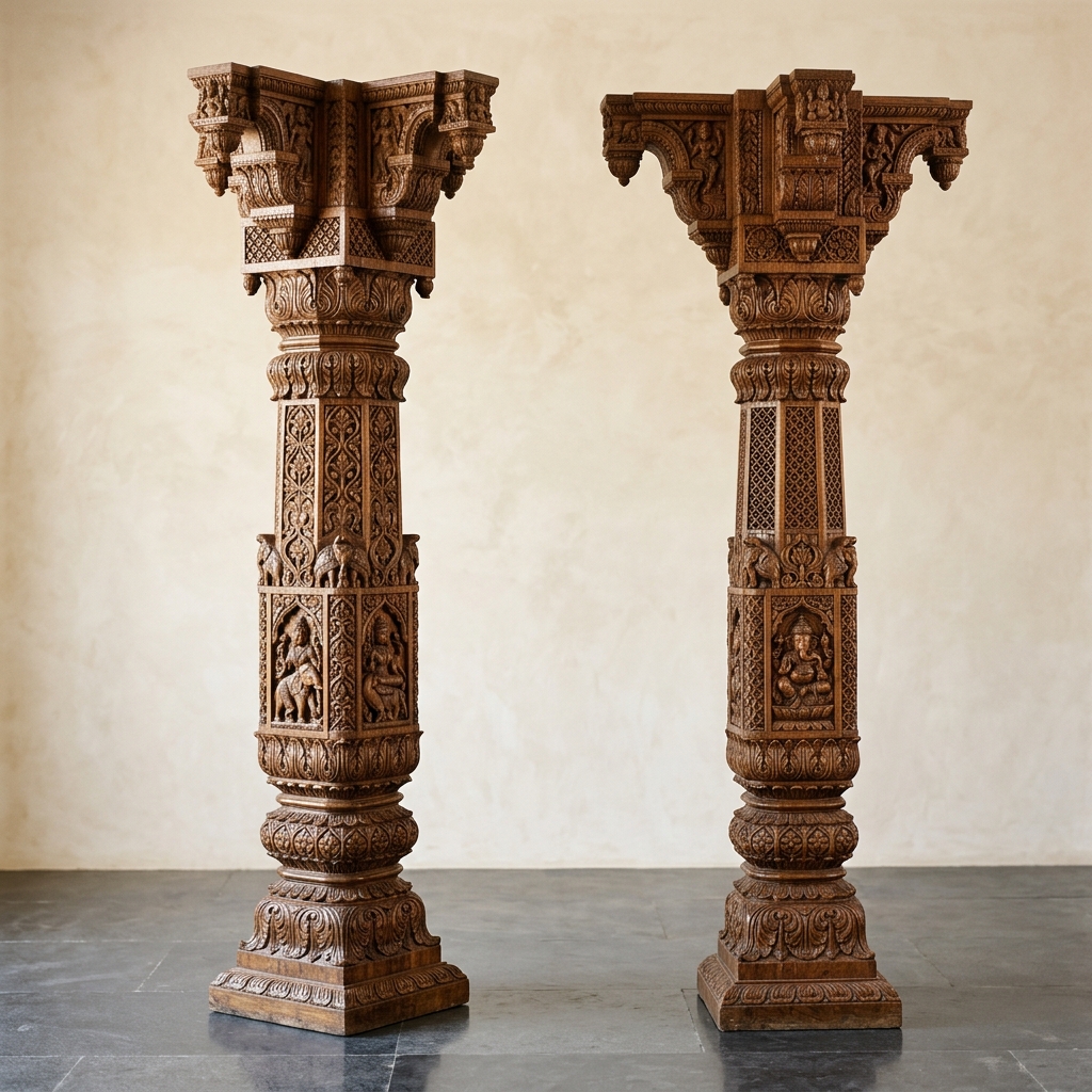 Architectural Carved Pillars